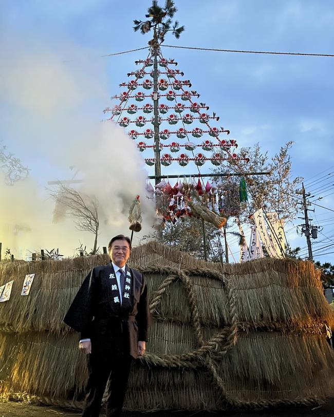 舟橋左義長火祭り1