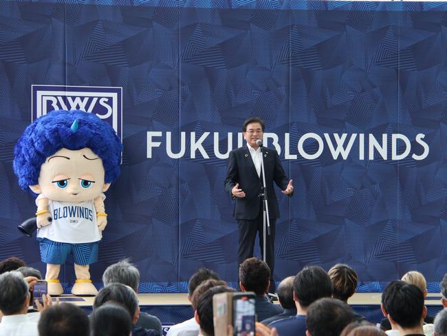 株式会社福井ブローウィンズとのホームタウン包括連携協定締結式2