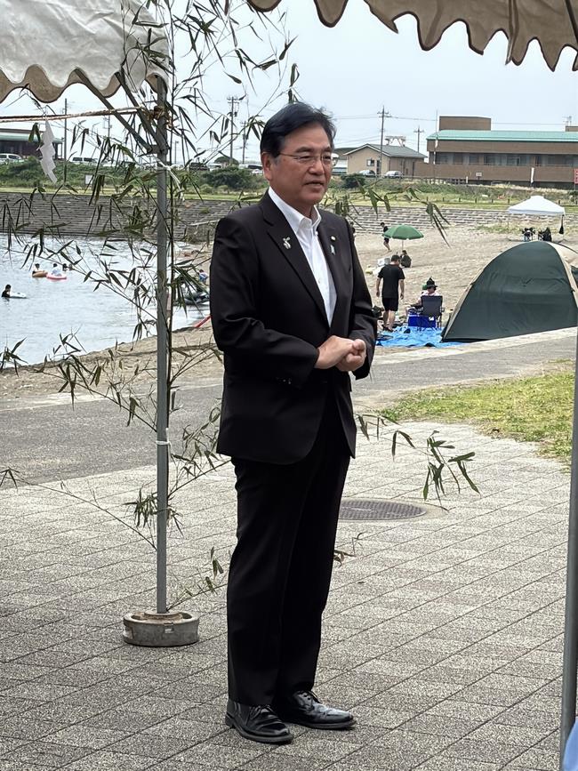 越廼海水浴場 海開き式