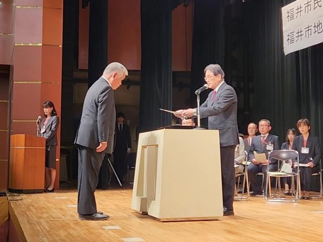 市民生委員児童委員・主任児童委員委嘱状伝達式、市地域包括支援センター相談協力員委嘱状交付式2