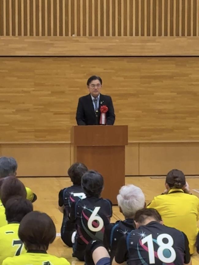 福井シルバーバレーボール交歓大会 開会式の写真