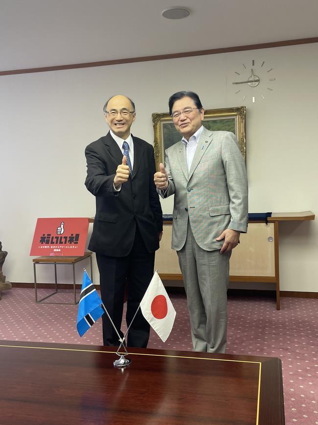 駐ボツワナ日本国特命全権大使 ご来訪の写真