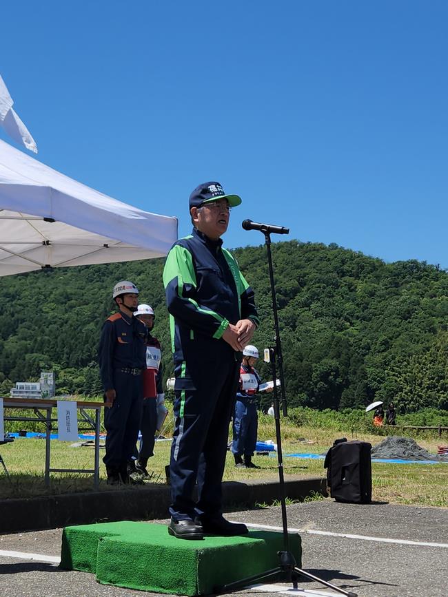 福井市水防演習の写真