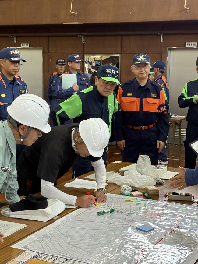 福井市総合防災訓練の写真