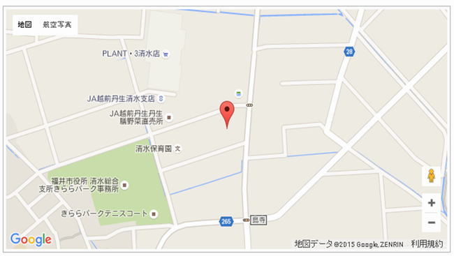 福井市清水保健センター地図
