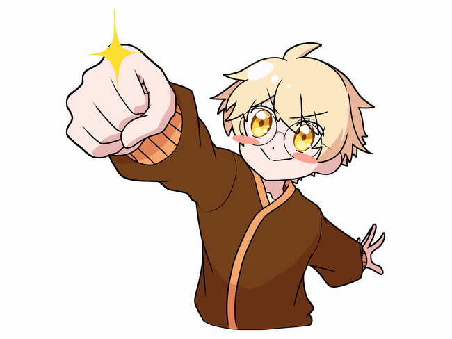 こぶしを突き出しているこども