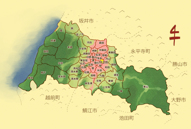 日之出地区の地図