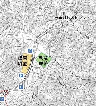 遺跡内の駐車場位置地図