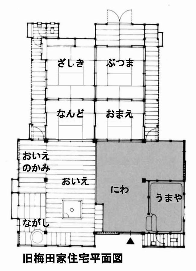 梅田家平面図