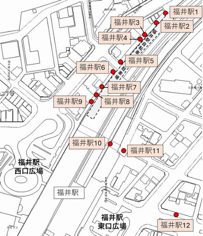 福井駅1から12