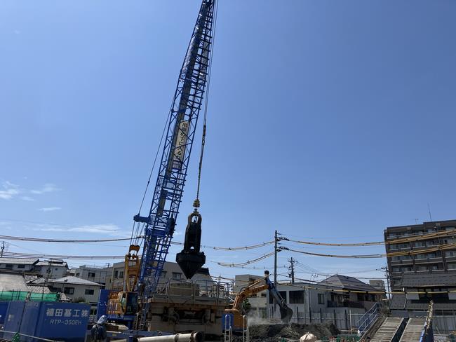 (3)場所打ち杭施工状況