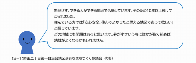代表者の声